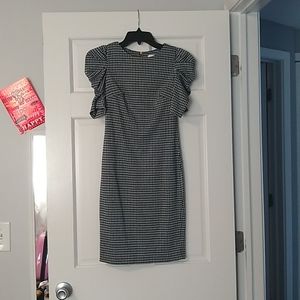 Houndstooth print dress (Calvin Klein)